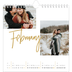 Square calendars  — Gold marker pen [February]