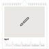 Square calendars  — Design your own calendar [April]