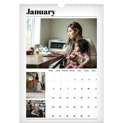 A3 photo calendars — Hot off the press [January]