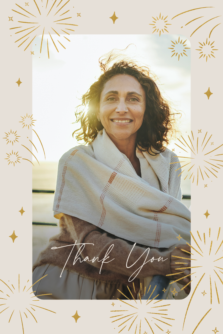 Thank you cards — Sparkling years