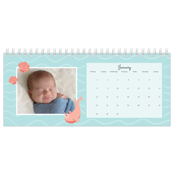 Desk Photo Calendar — Cute animals