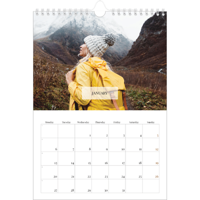 A4 Photo Calendar — Classic calendar [January]