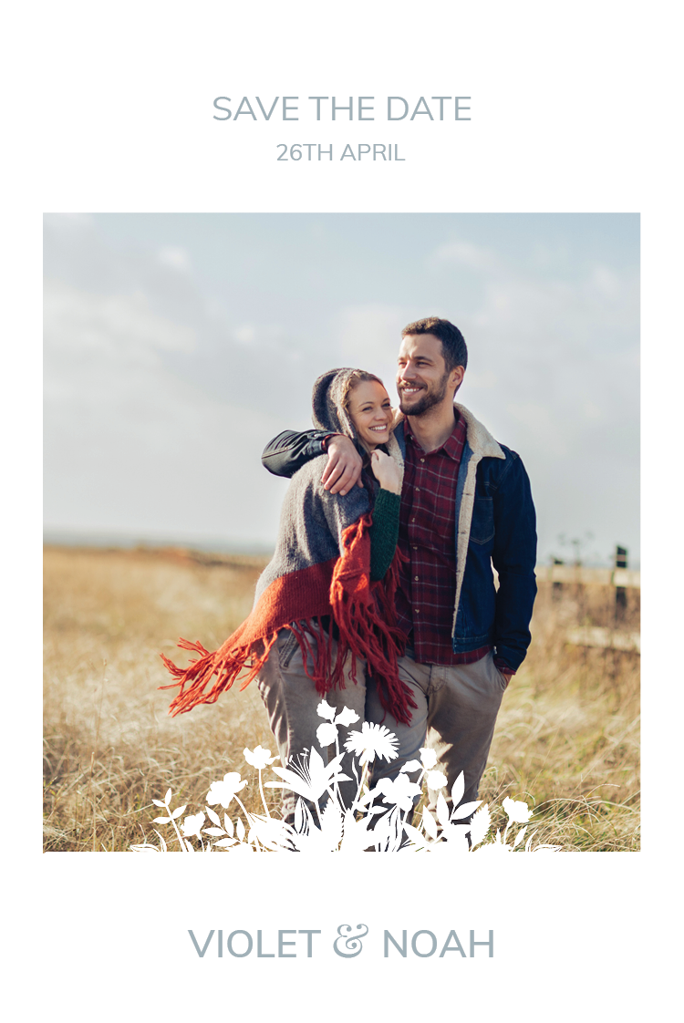 Save the date — Flower motif