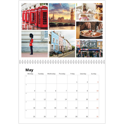 A4 Double Photo Calendar — Framework [cover]