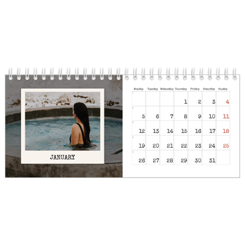 Desk Photo Calendar — The portrait edit