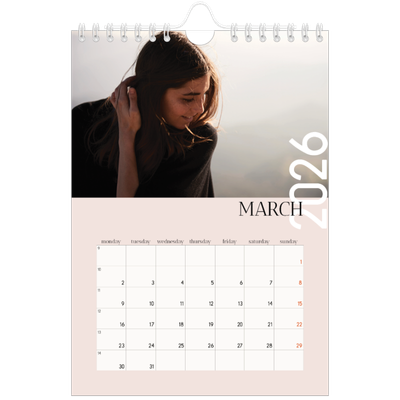 A5 Photo Calendar — Overlapping text [March]
