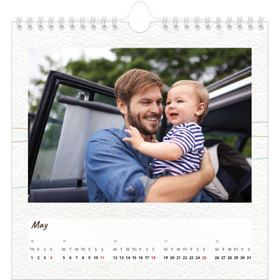 Square calendars  — Floral giftwrap [May]