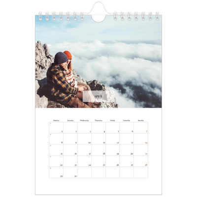 A5 Photo Calendar — Classic calendar [April]