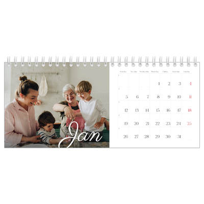 Desk calendars — Handwritten month [January]