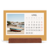 Easel Desk Calendar Landscape  — Classic colours [April]