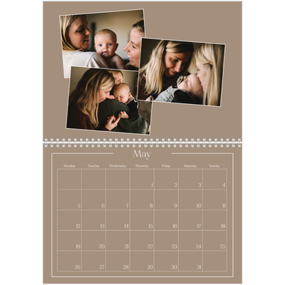 A4 Double Photo Calendar — Crafted memories [cover]