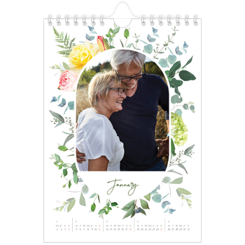 A5 portrait — Traditional flowers