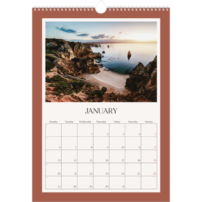 A3 photo calendars — Classic colours [January]