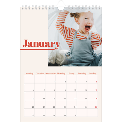 A4 Photo Calendar — 90s nostalgia [January]