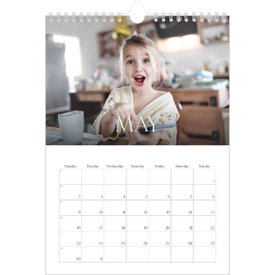 A4 Photo Calendar — Twelve big months [cover]