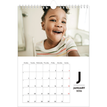 A4 Photo Calendar — Letter spotlight