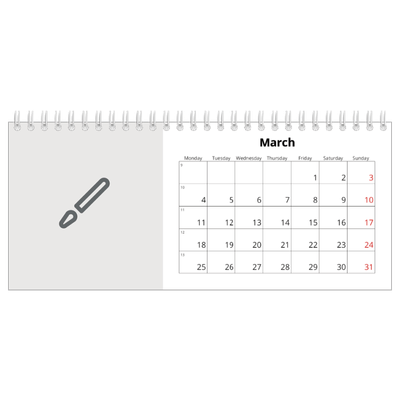 Desk calendars — Design your own calendar [March]