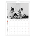 A4 Photo Calendar — Red highlights [January]