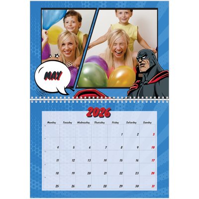 A4 Double Photo Calendar — Comic book [cover]