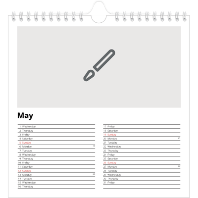 Square calendars  — Design your own calendar [cover]