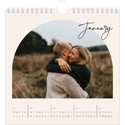 Square calendars  — Arch memories [January]