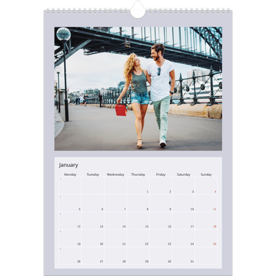 A3 photo calendars — Colour my world [January]