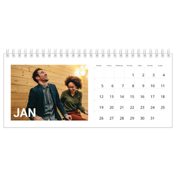 Desk Photo Calendar — Big month