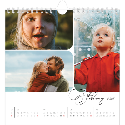 Square calendars  — Snapshots and script [February]