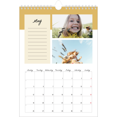 A4 Photo Calendar — List Calendar [cover]