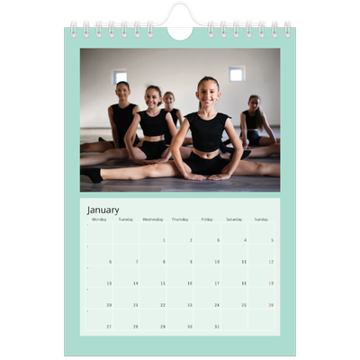 A5 Photo Calendar — Neo Scandi [January]