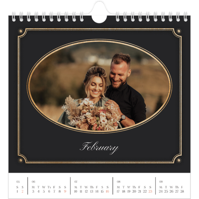 Square calendars  — Vintage classic [February]