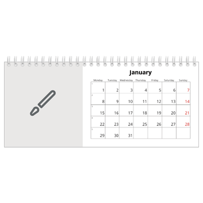 Desk calendars — Design your own calendar [January]