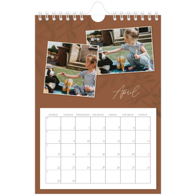 A5 Photo Calendar — Down to earth [April]