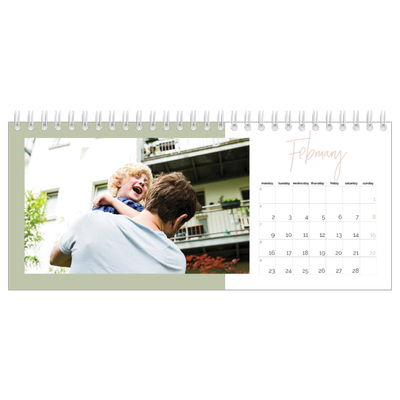 Desk calendars — Earthy frames [February]