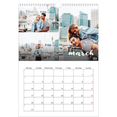 A3 photo calendars — Simple script [March]