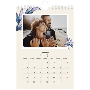 A5 portrait — Painted flowers