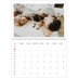 A4 Double Photo Calendar — Red highlights [February]