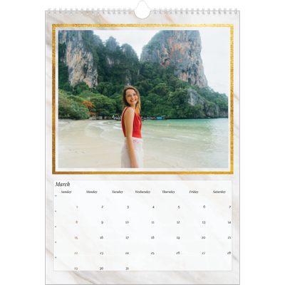 A3 photo calendars — Classic Marble [March]