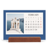 Easel Desk Calendar Landscape  — Classic colours [February]