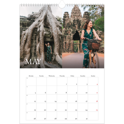 A3 photo calendars — Simple serif [cover]