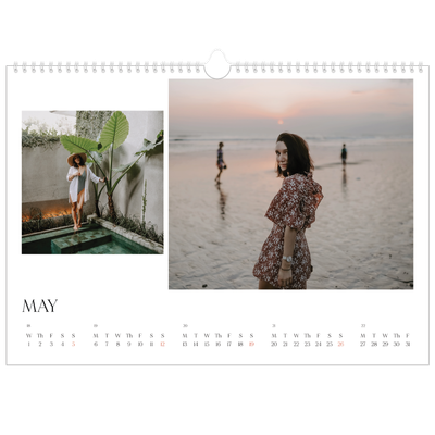 A3 Photo Calendar — Surfing sunsets [cover]
