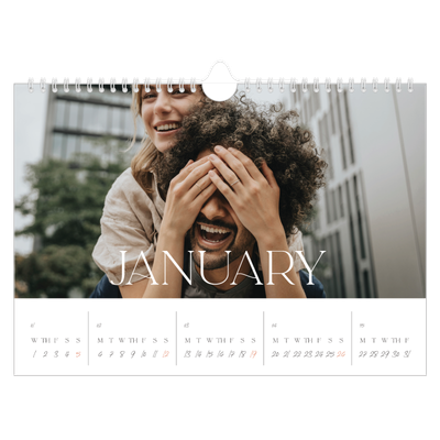 A4 Landscape Photo Calendar — Larger than life [January]