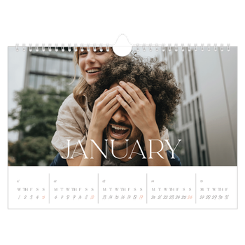 A4 Landscape Photo Calendar — Larger than life