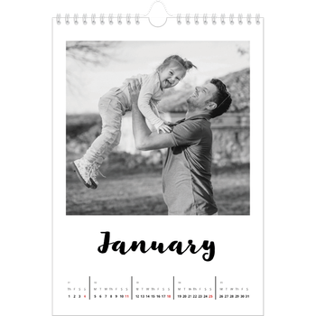 A4 Photo Calendar — Handwritten