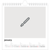 Square calendars  — Design your own calendar [January]