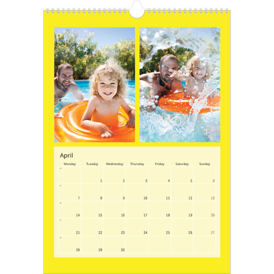 A3 photo calendars — Bright and bold [April]
