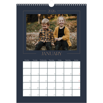 A3 Photo Calendar — Prussian blue