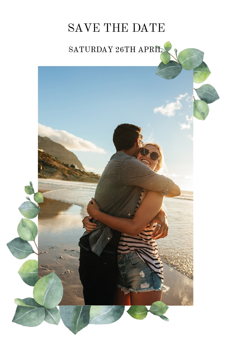 Save the date — Painted foliage