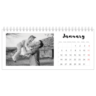 Desk calendars — Handwritten [January]