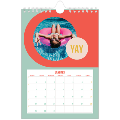 A5 Photo Calendar — Bright and beautiful [January]